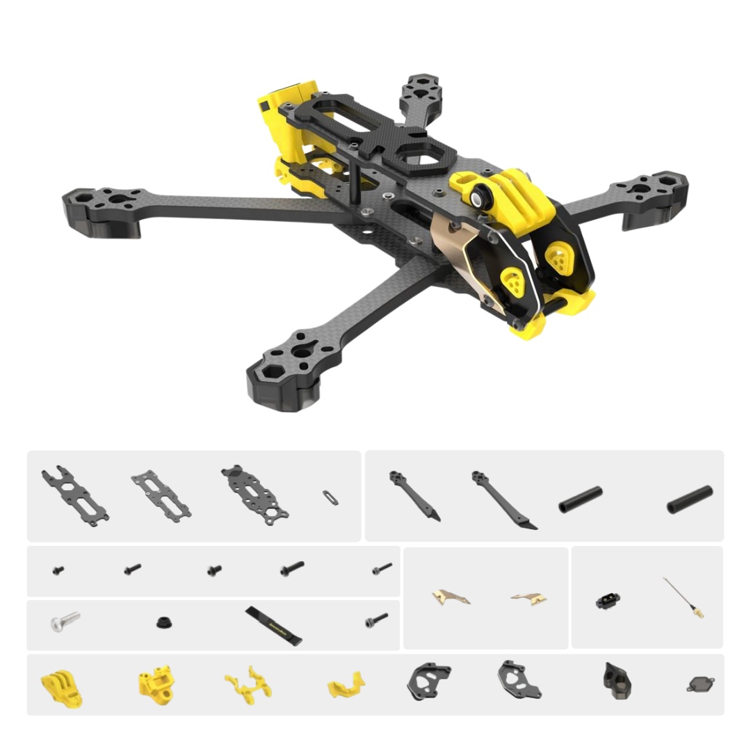Carbon Fiber Drone Frame - Zestaw ramy Mario 5, wersja DC/XH,
