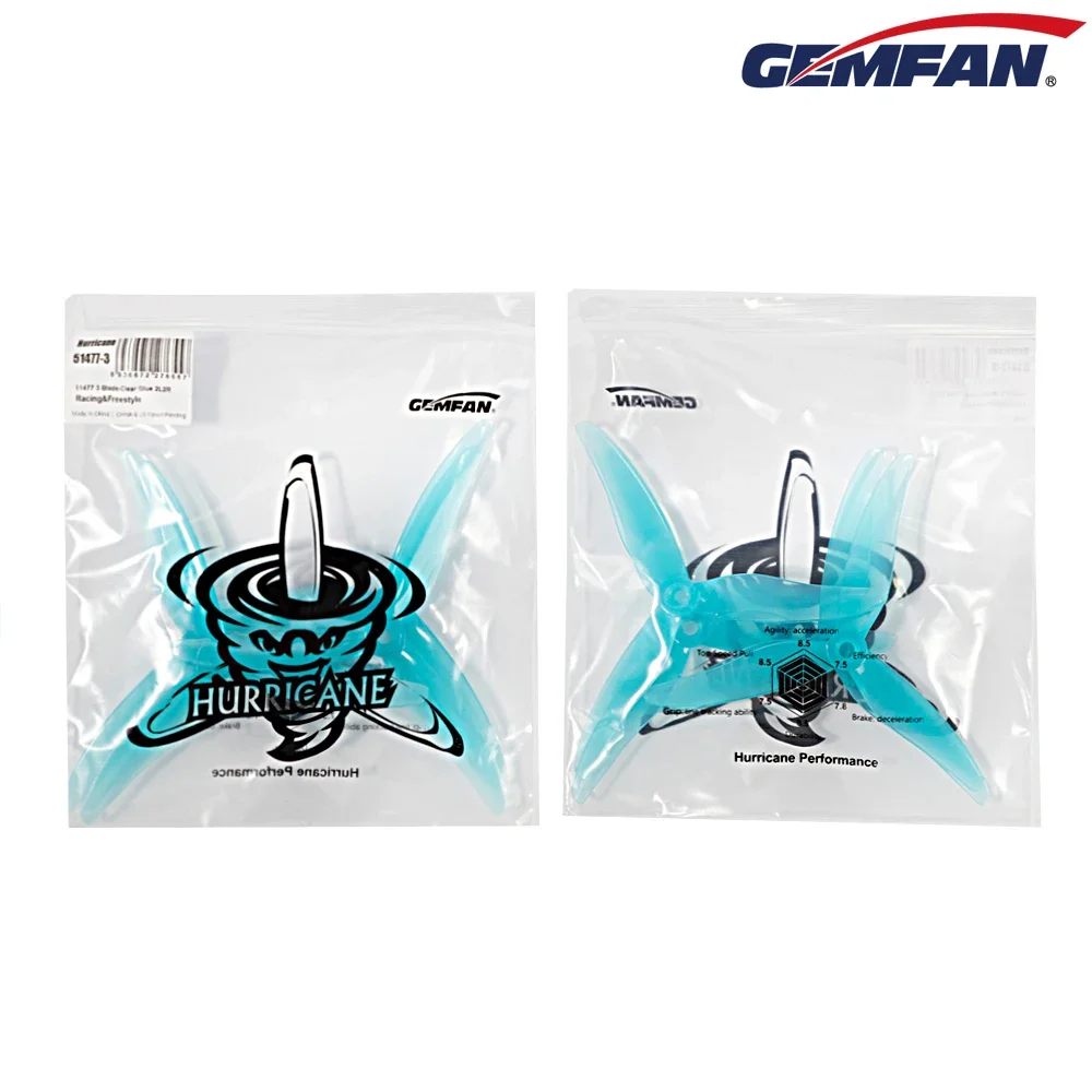 5 Inch Propeller - 10 Par (10CW + 10CCW) Gemfan