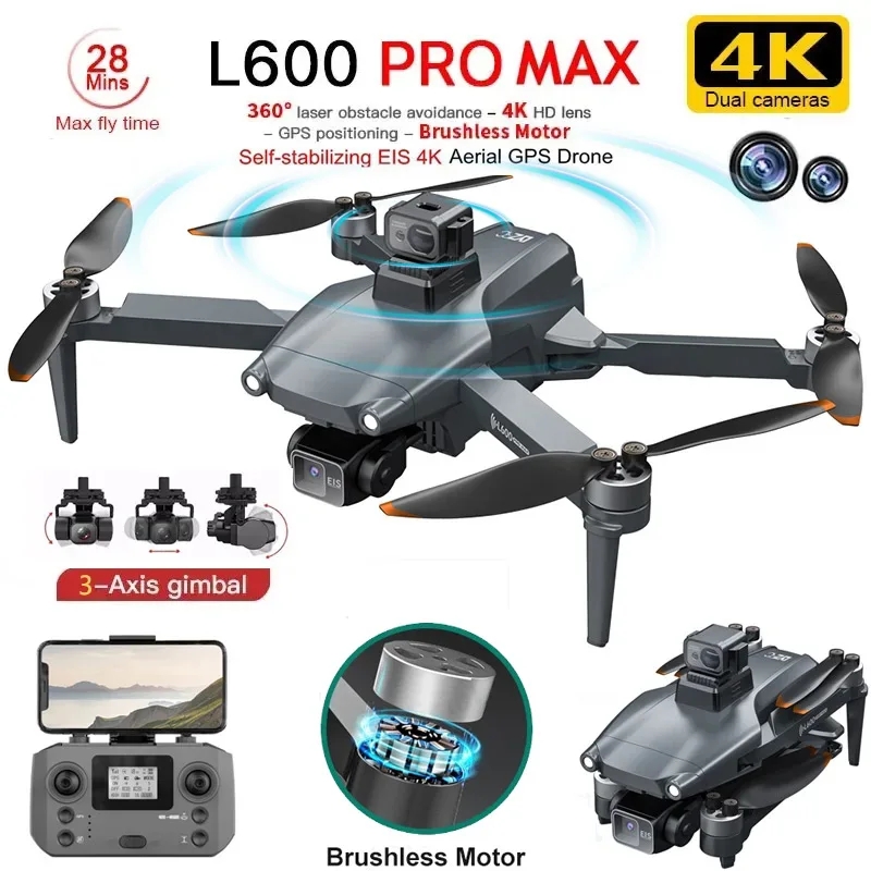 Brushed Drone Motor - L600 PRO MAX GPS Drone Profesjonalny