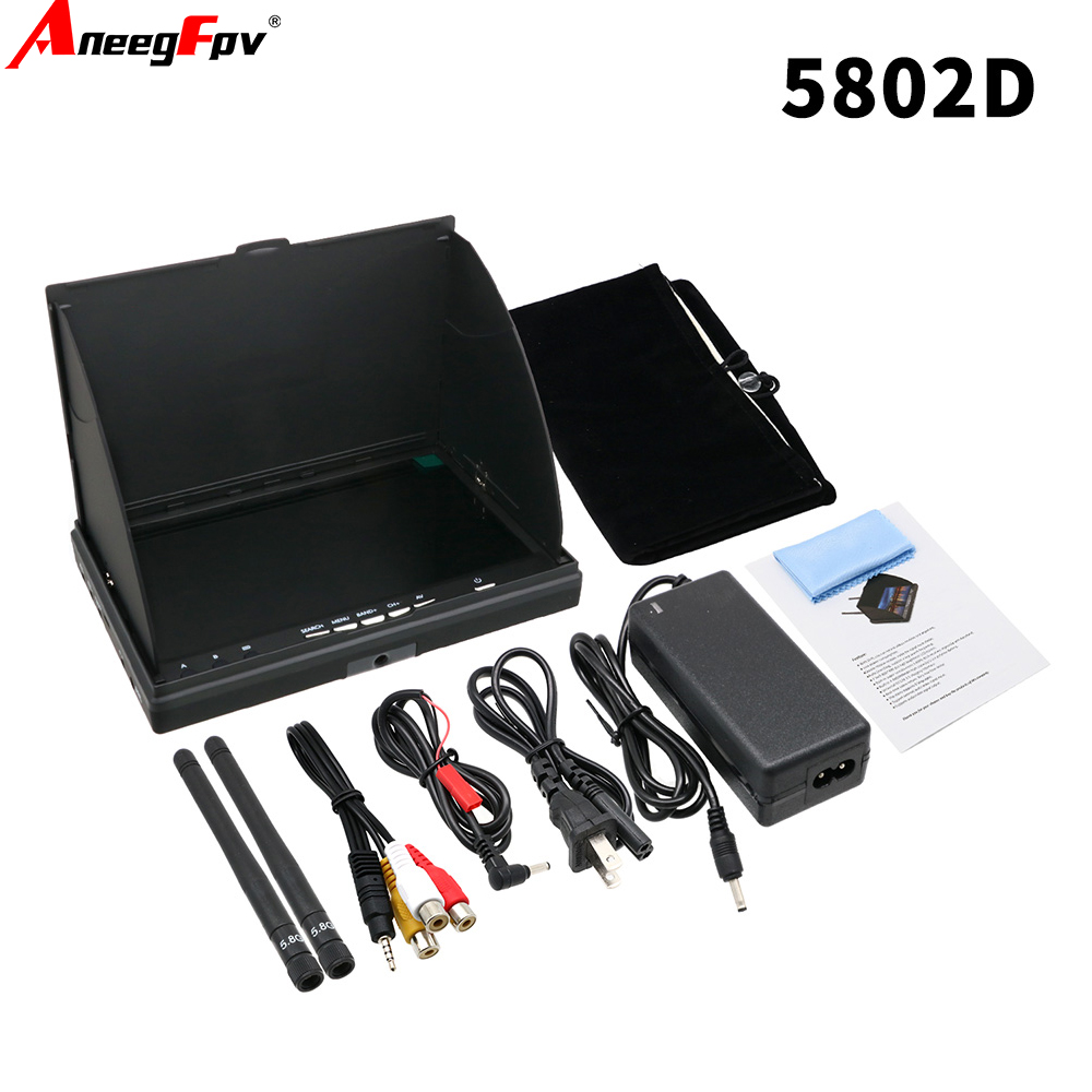Fpv Goggles - LCD5802D LCD5802S 7-calowy monitor FPV 5.8G