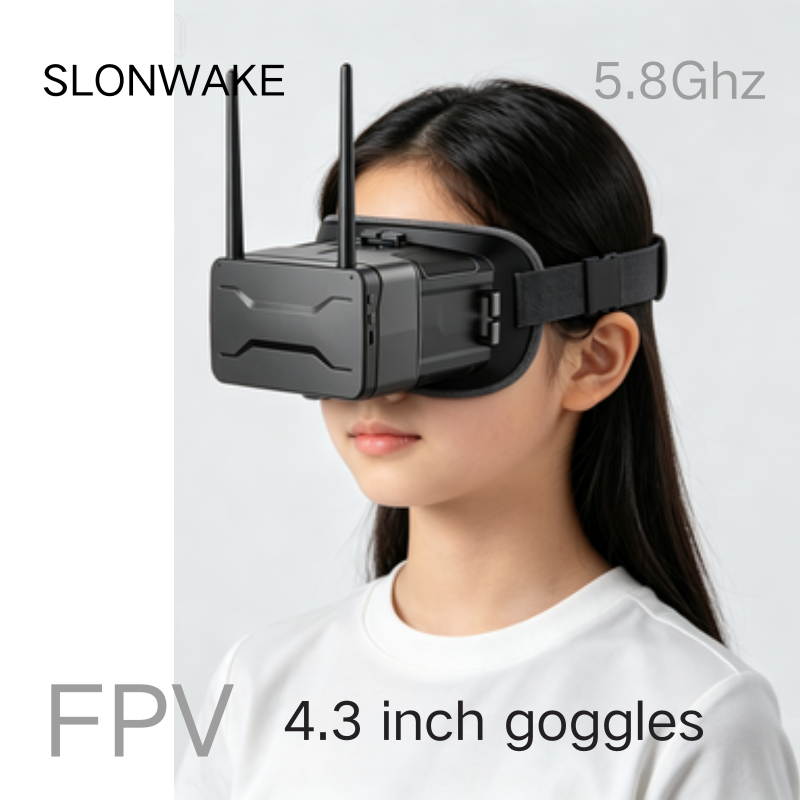 Fpv Goggles - Okulary FPV 5,8G, 4,3-calowy ekran, rozdzielczość