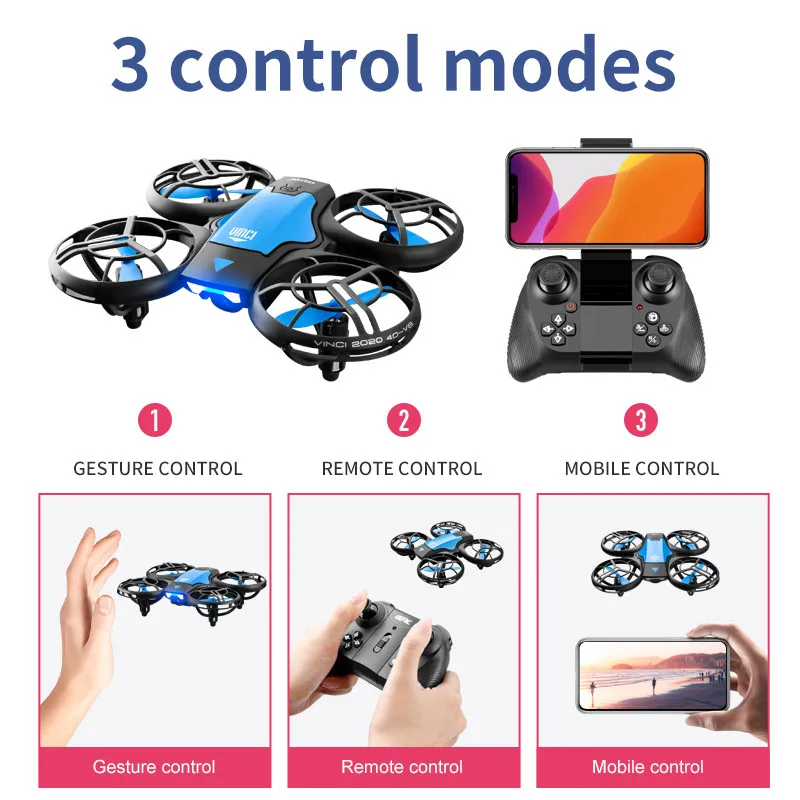 V8 Nowy Mini Dron 4K Profesjon – Brushed Drone Motor recenzja i cena