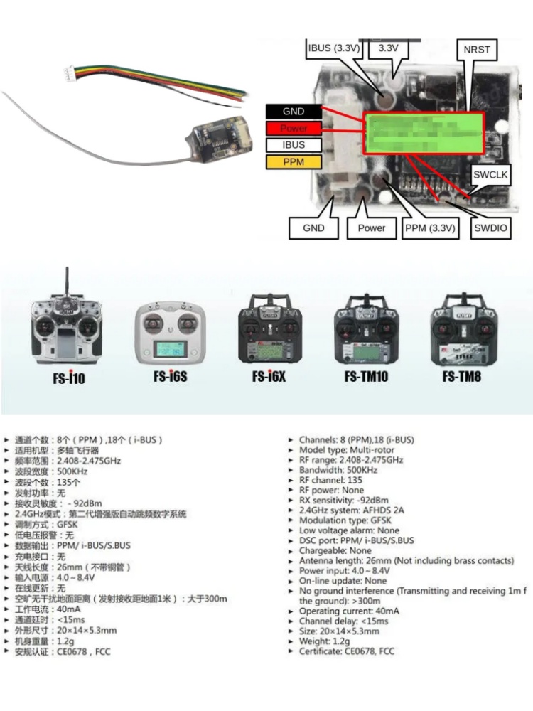 Flysky FS-8A 8CH 18CH Mini Odb – Mini Drone recenzja i cena