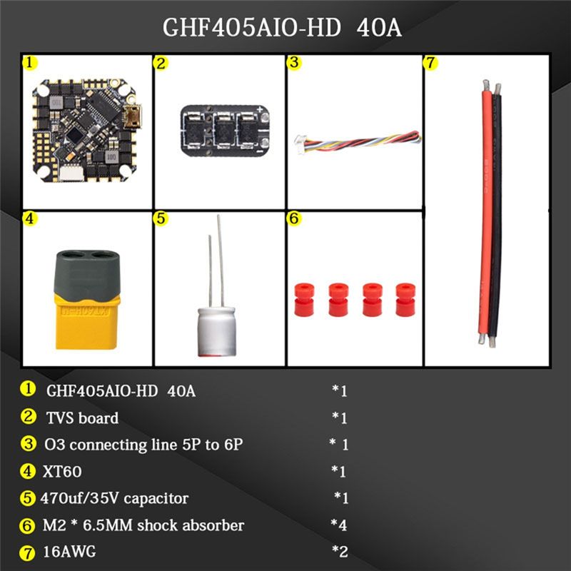 ABTI-GHF405AIO-HD 40A AIO Kont – Drone Esc recenzja i cena