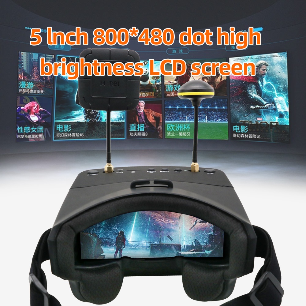 Okulary FPV EV800D 5.8G 40CH 5 – Fpv Goggles recenzja i cena