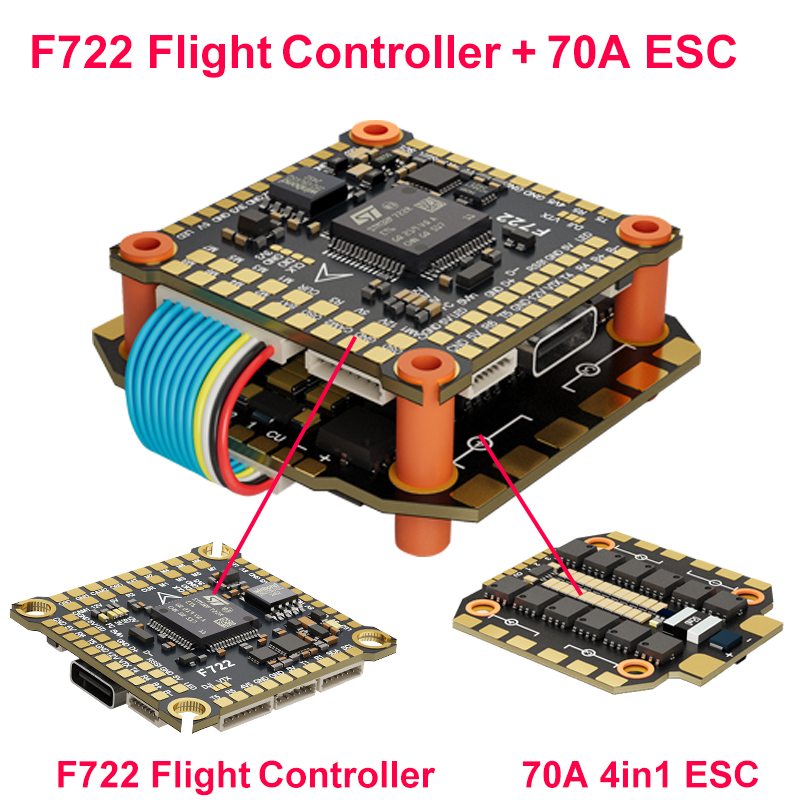 DAKEFPV F722 60A Stack ICM4268 – F722 Flight Controller recenzja i cena