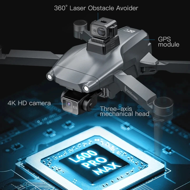 L600 PRO MAX GPS Drone Profesj – Brushed Drone Motor recenzja i cena