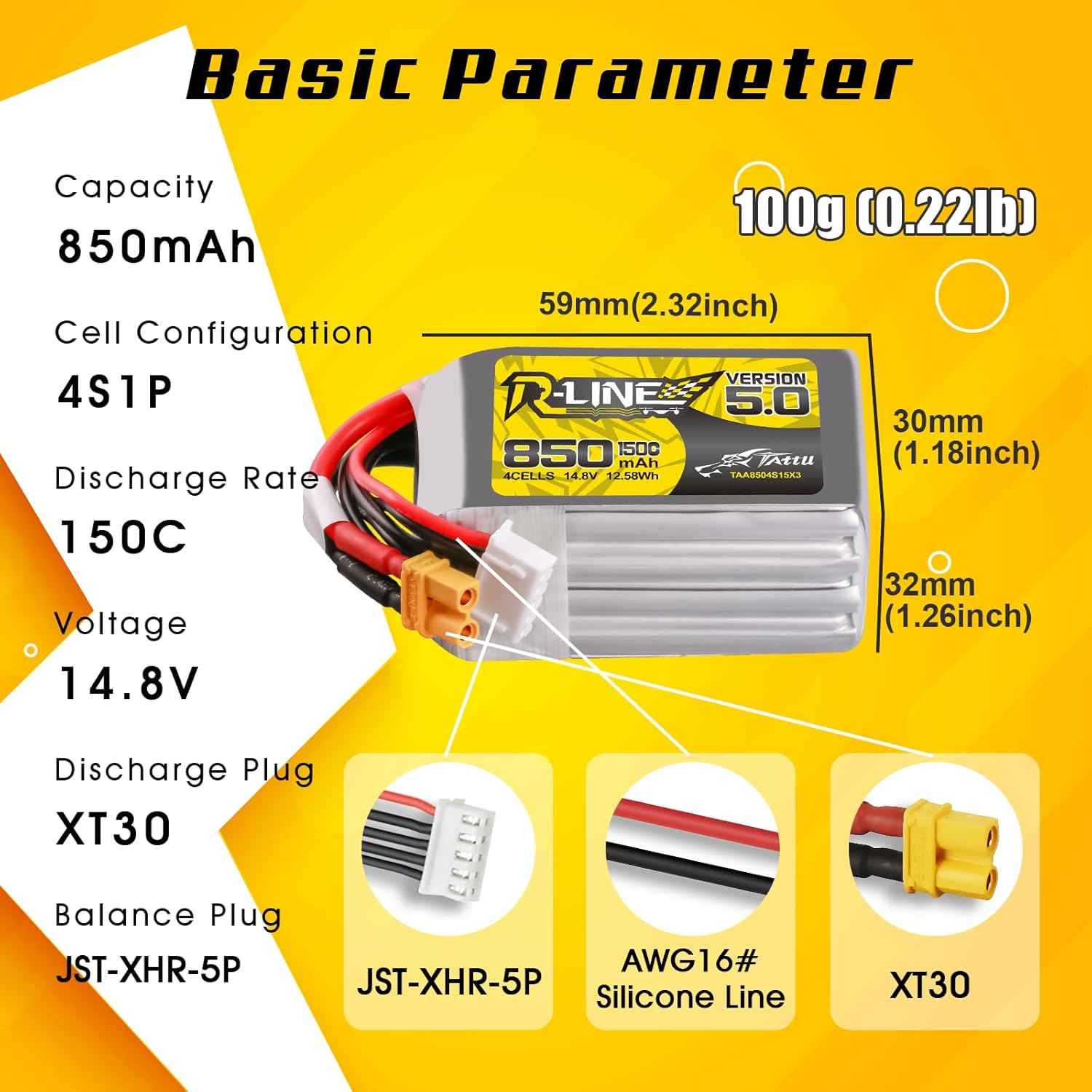 Tattu R-Line 5.0 850mAh 4S 150 – Lipo Battery 4S recenzja i cena