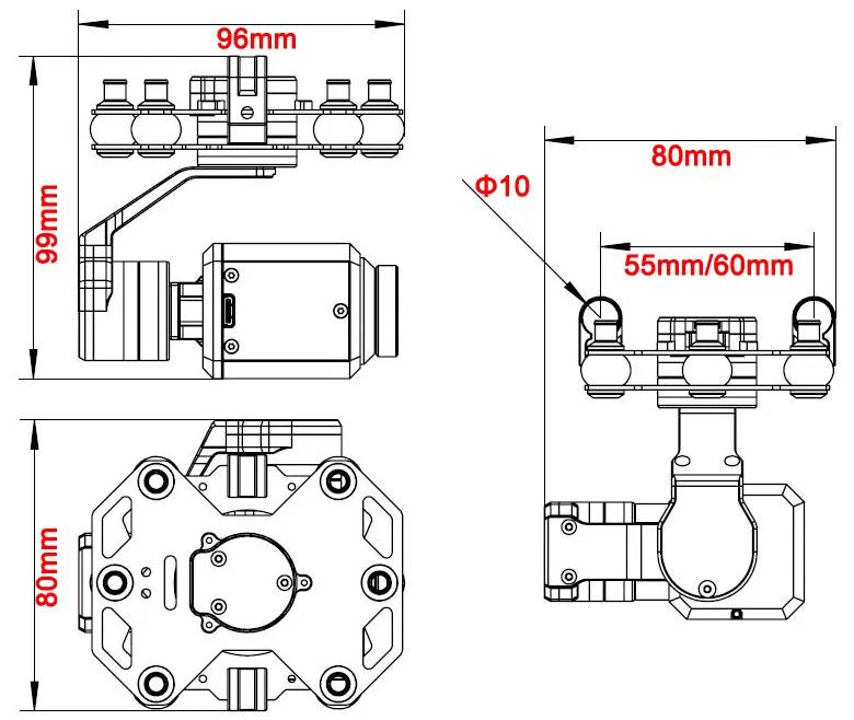 Gimbal 3-osiowy Tarot TL3T20 z – Drone With Camera recenzja i cena