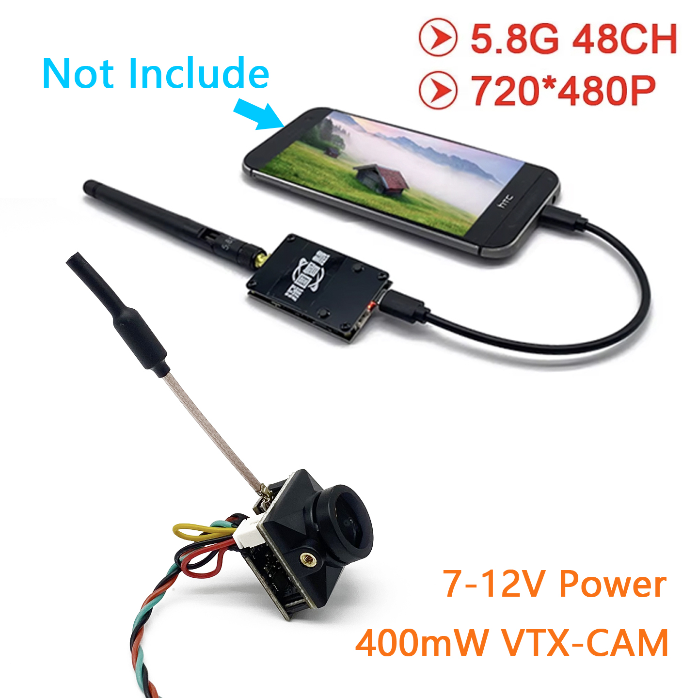 SLONWAKE 5.8G Analogowy Odbior – Analog Fpv Camera recenzja i cena