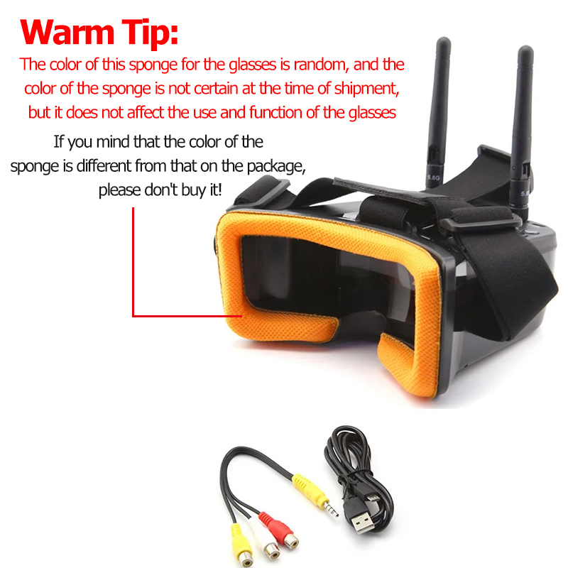 Okulary wideo VR009 FPV z 3-ca – Fpv Goggles recenzja i cena