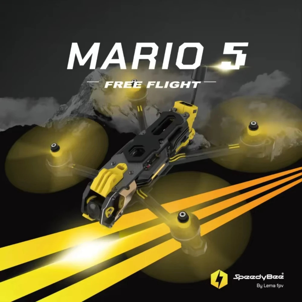 Zestaw ramy Speedybee Mario 5  – Carbon Fiber Drone Frame recenzja i cena